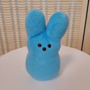 Peeps Blue Bunny Rabbit Plush Soft Toy Stuffed Bean Bag